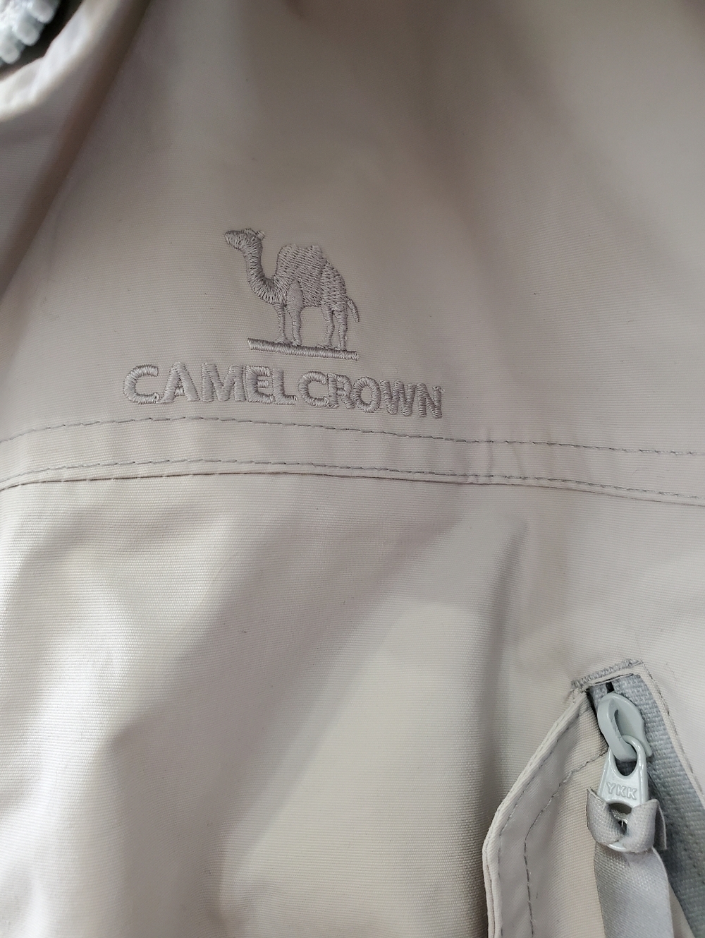 CAMEL CROWN Waterproof Shell Jacket Windbreaker Light Gray - Picture 7 of 16